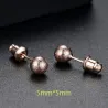 Roségouden metalen bolvormige oorknopjesOorbellen
