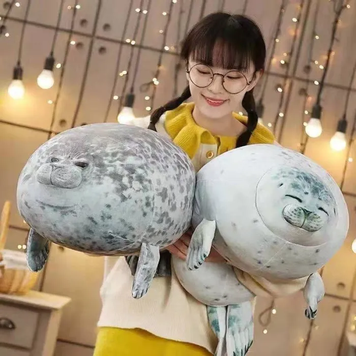 Zeehond knuffeldier - pluche kussenKnuffels