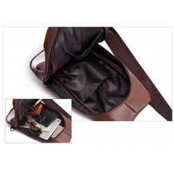 Fashionable fanny pack - chest bag - PU leather