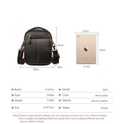 Leren schouder- / crossbodytas - met ritsen / vakjesTassen