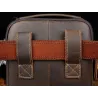 Leren schouder- / crossbodytas - met ritsen / vakjesTassen