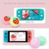 Thumb stick grip cap - joystick cover - lichtgevend - voor Nintendo Switch Lite Joy-Con - fruit / bladeren printSwitch