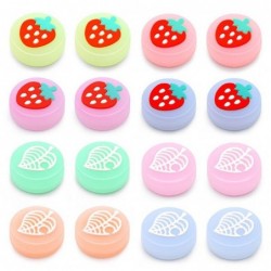 Thumb stick grip cap - joystick cover - lichtgevend - voor Nintendo Switch Lite Joy-Con - fruit / bladeren printSwitch