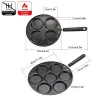 4 / 7 hole frying pan - non-stick - eggs - pancakes