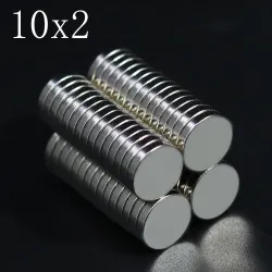 N35 neodymium round magnet - 10mm * 2mm - 10 / 20 / 50 / 100 piecesN35