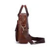 Leren schouder- / crossbodytas - grote capaciteitTassen