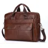 Leren schouder- / crossbodytas - grote capaciteitTassen