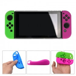 Nintendo Switch controller siliconen hoesje - 6 in 1 - met thumb stick cover - kattenklauw printSwitch