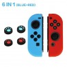 Nintendo Switch controller silicone case - 6 in 1 - with thumb stick cover - cat claw printSwitch