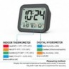 Digitale wekker - dubbel slim alarm - met instelling voor werkdagen / weekenden / snooze - werkt op batterijenKlokken