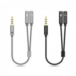 Audiosplitter - AUX-kabel - 1 mannelijk naar 2 vrouwelijk - 3,5 mm jackKabels