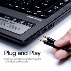 Koptelefoonsplitter - audio AUX-kabel - 3,5 mm jack - vrouwelijk naar 2 mannelijkSplitters