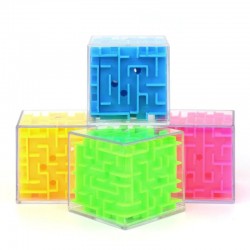 3D doolhof magische kubus - transparant - zeszijdige puzzelkubus - educatief speelgoedEducatief