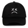Baseballcap / snapback - verstelbare riem - droevig gezicht logoHoeden & Petten