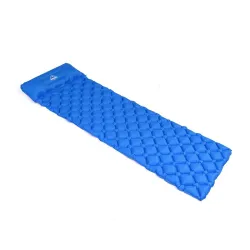 Outdoor camping inflatable sleeping mattress -added cushion pillow- super light