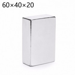 N35 - neodymium magnet - rectangle - 60 * 40 * 20mm - 2 piecesN35