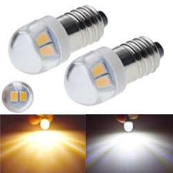 Flashlight bulbs - 2pcs - 3V 6V - led - xenon white