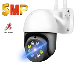 5MP / 1080P - WiFi - P2P - PTZ - 4x zoom - CCTV beveiligingscamera - waterdichtBeveiligingscamera's