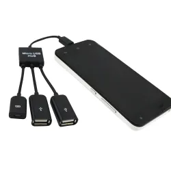 4 in 1 cable - adapter - micro USB / HUB / OTG - male to female - multifunctionalCables