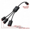 4-3 in 1 cable adapter / splitter - micro USB / OTG / HUB - smartphones