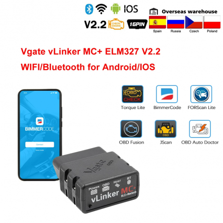 Vgate Vlinker - Bluetooth 4. - diagnostic tool for android/IOS ELM 327 OBD 2 ODB2