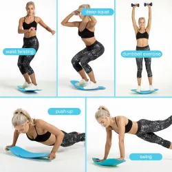 Fitness balance board - abdominal / leg muscles trainerEquipment