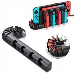 Nintendo Switch oplaadstation - 4 poorten - met 8 gameslotsSwitch