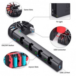 Nintendo Switch charging dock - with 8 game slots