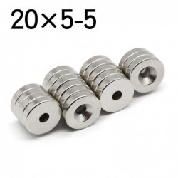 N35 neodymium round magnet - 20 * 5-5 - 2pcs / 5pcs / 10pcs / 20pcs