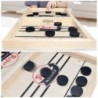 Tafelhockeyspel - met 10 pucks - houten speelgoedHouten