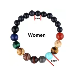 Bracelet with solar system - 8 planets - natural stone - unisexBracelets