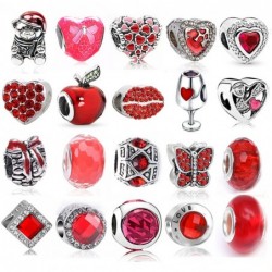 Cartoon red pants charm - for bracelet - gift - unisex - 2 pieces