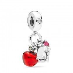 Red charm pendant - men women children - for bracelets -necklaces - gift - 2 pieces