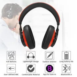 Bluedio 7th - draadloze hoofdtelefoon - Bluetooth - ruisonderdrukking - met microfoon / spraakbedieningOor- & hoofdtelefoons