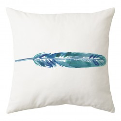 Teal blue peach skin  home decoration pillow cover - for sofa - car - 45*45 cm