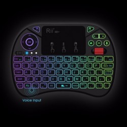 Rii X8+ - mini draadloos toetsenbord - LED - 2.4GHz - met touchpad - Android TV Box / PCToetsenborden