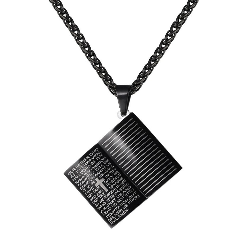 Holy Bible pendant - with necklace - stainless steelNecklaces