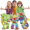 Mini magnetic designer construction building blocks - ideal gift for children -  educational - fun
