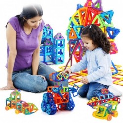 Mini magnetic designer construction building blocks - ideal gift for children -  educational - fun