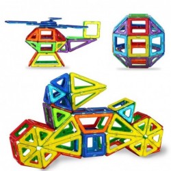 Mini magnetic designer construction building blocks - ideal gift for children -  educational - fun