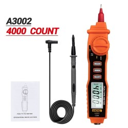 A3002 - digitale multimeter - pentype tester - 4000 counts - met contactloze AC / DC / spanningsweerstandsdiode - LCDMultimeters