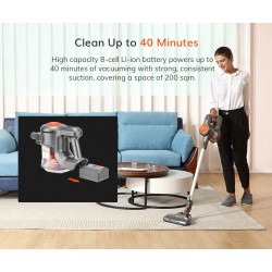 EASINE H70 vacuum cleaner - strong suction power - removable battery - light
