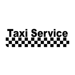 Taxi service - car vinyl sticker - 15.8 * 4.5cm