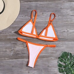 Sexy bikini set - low waist - with decorative metal ringsBeachwear