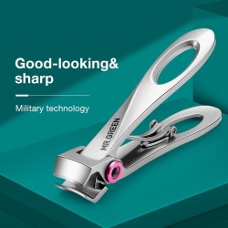 MR.GREEN nail clippers - stainless steel - wide opening - ideal for self pedicure