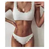 Sexy bikiniset - geribbeld - met push upBadkleding