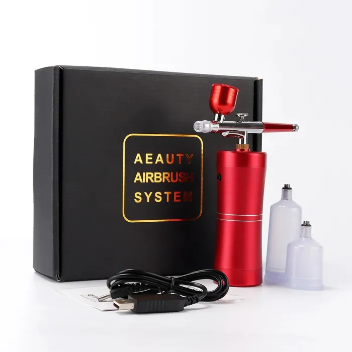 Mini luchtcompressor - spuitpistool - airbrush - kit voor nail art / make-up / taarten versierenApparatuur