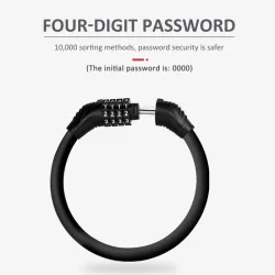 Digital motercycle lock - anti theft - anti cutting - steel with password code