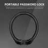 Digital motercycle lock - anti theft - anti cutting - steel with password code