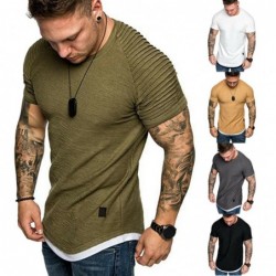 T-shirt met korte mouwen - trendy gekreukt design - slim fitT-Shirts